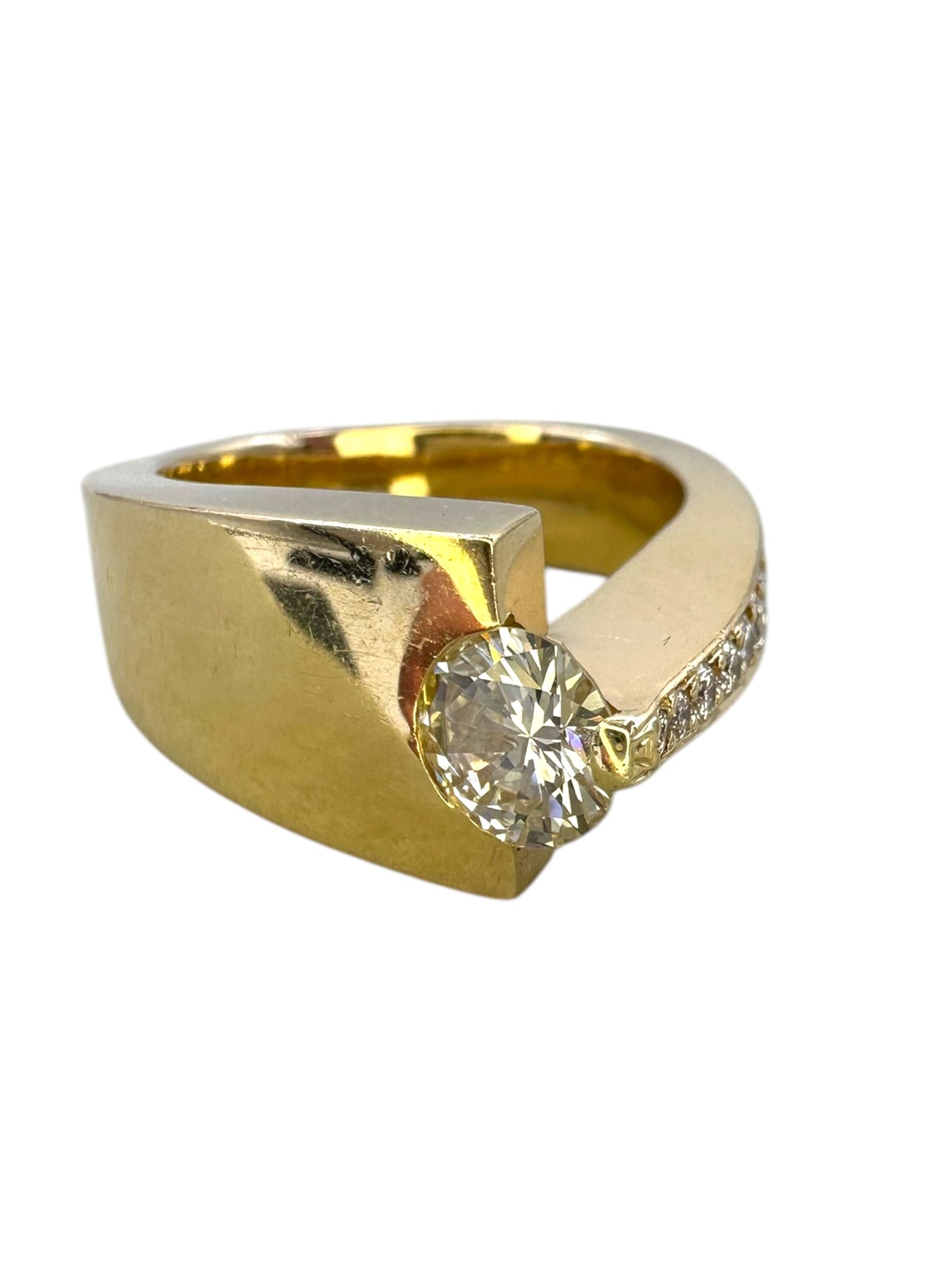 14k Diamond Comet Ring