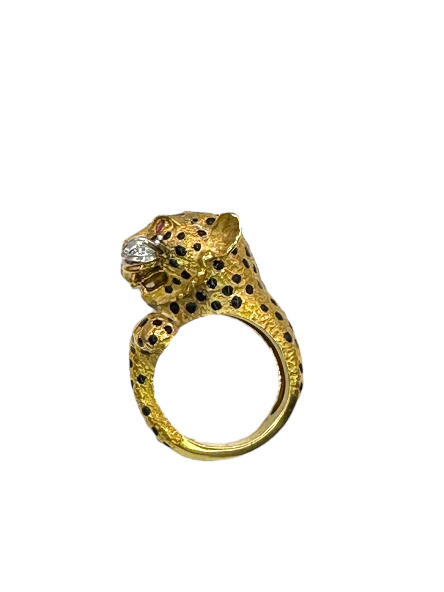 18k Diamond Cheetah Ring