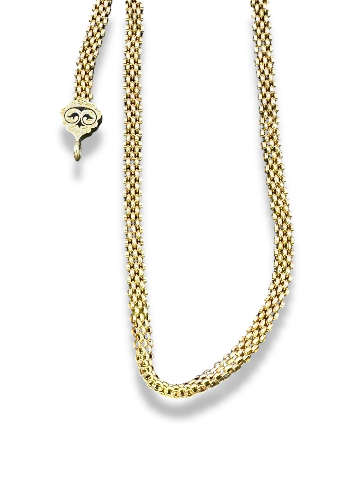 14k Victorian Brooch Watch Chain