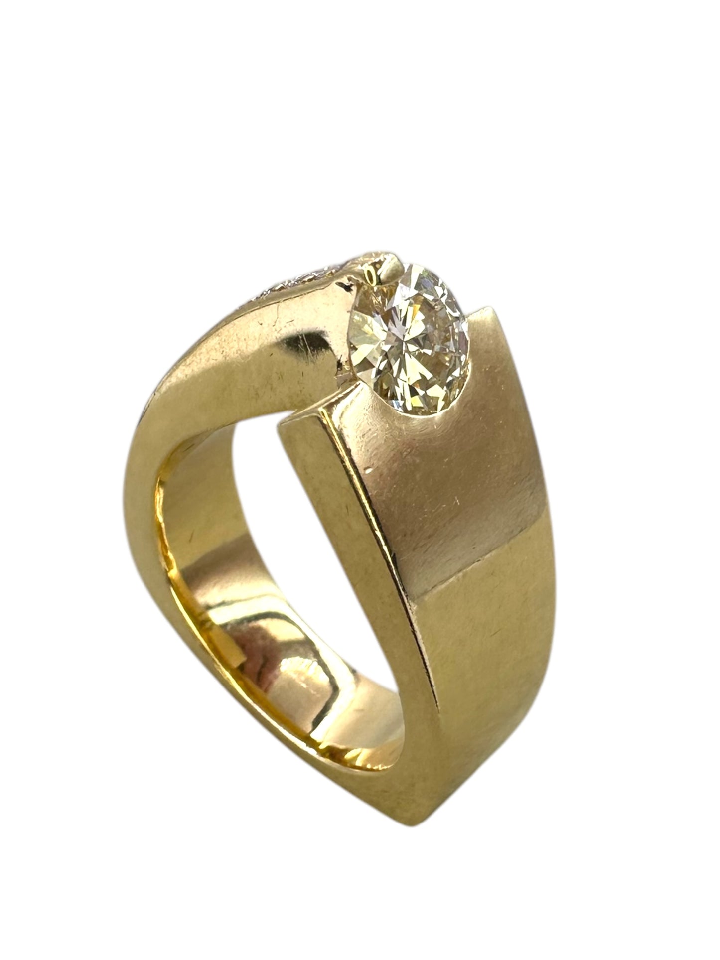 14k Diamond Comet Ring