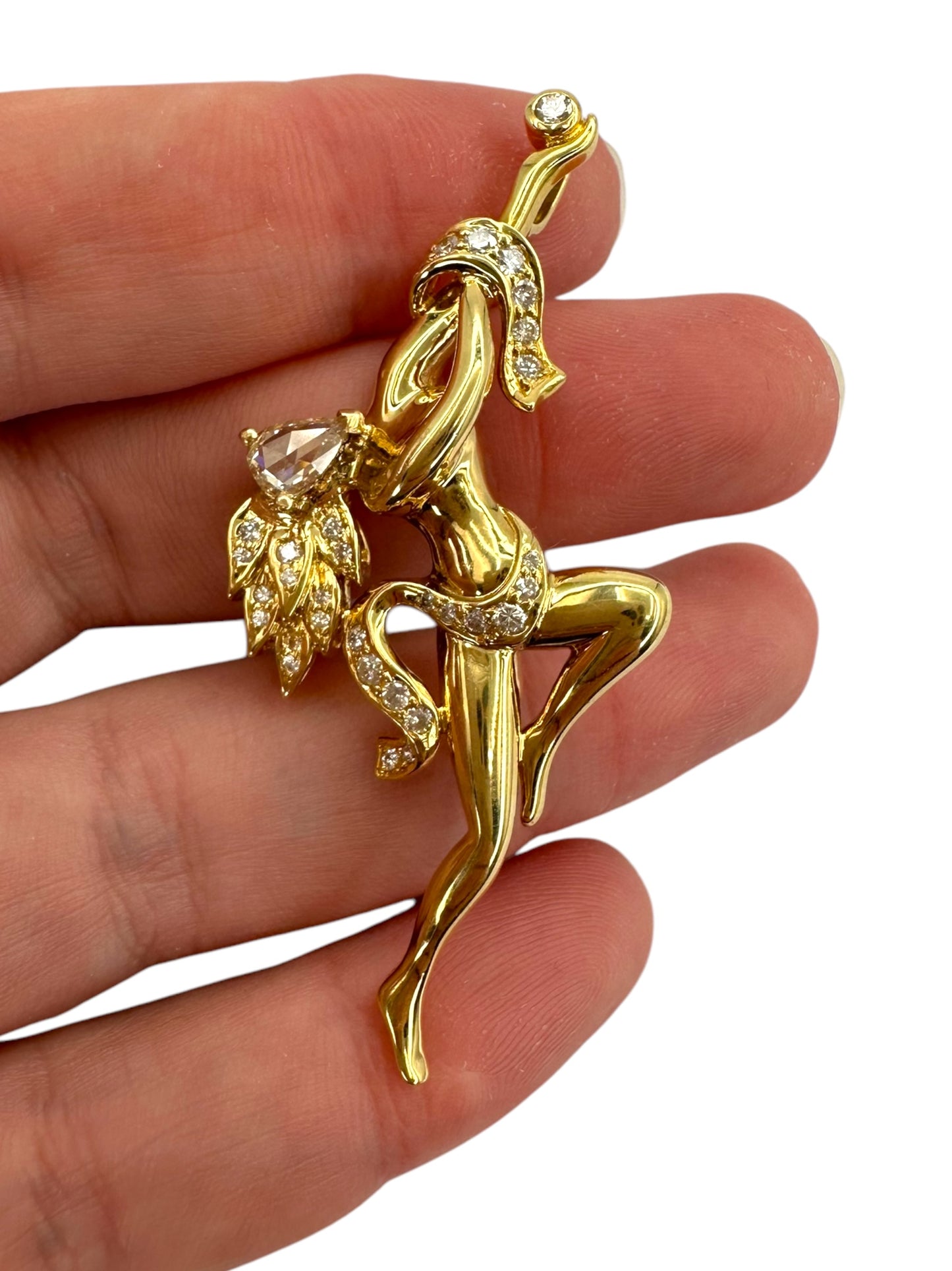 18k Diamond Dancing Lady