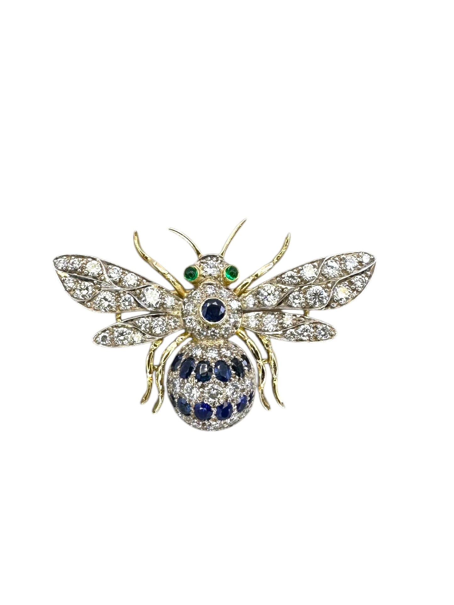 14k/ 18k Bee Brooch Pendant Necklace