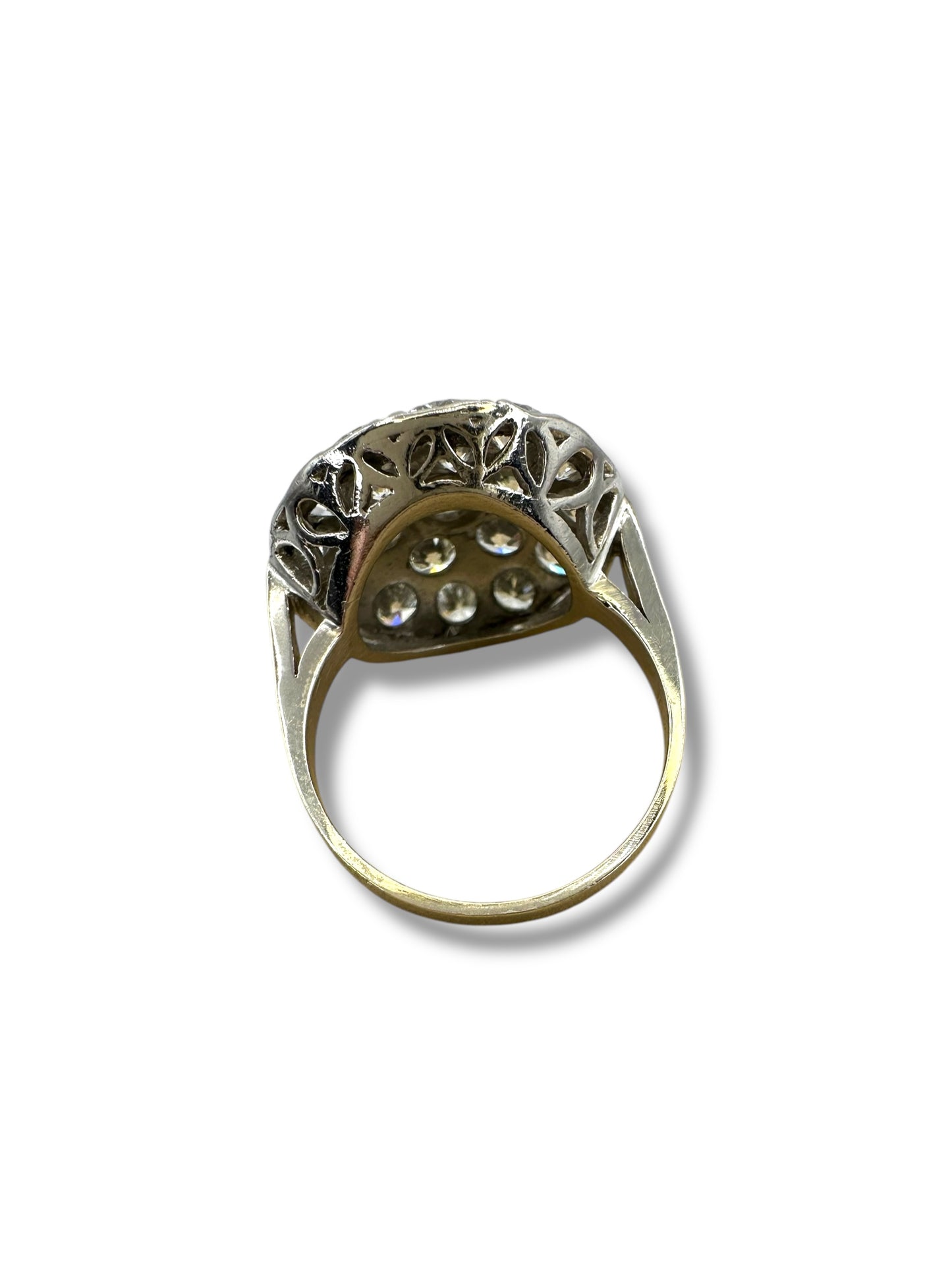 Platinum Diamond Cocktail Ring