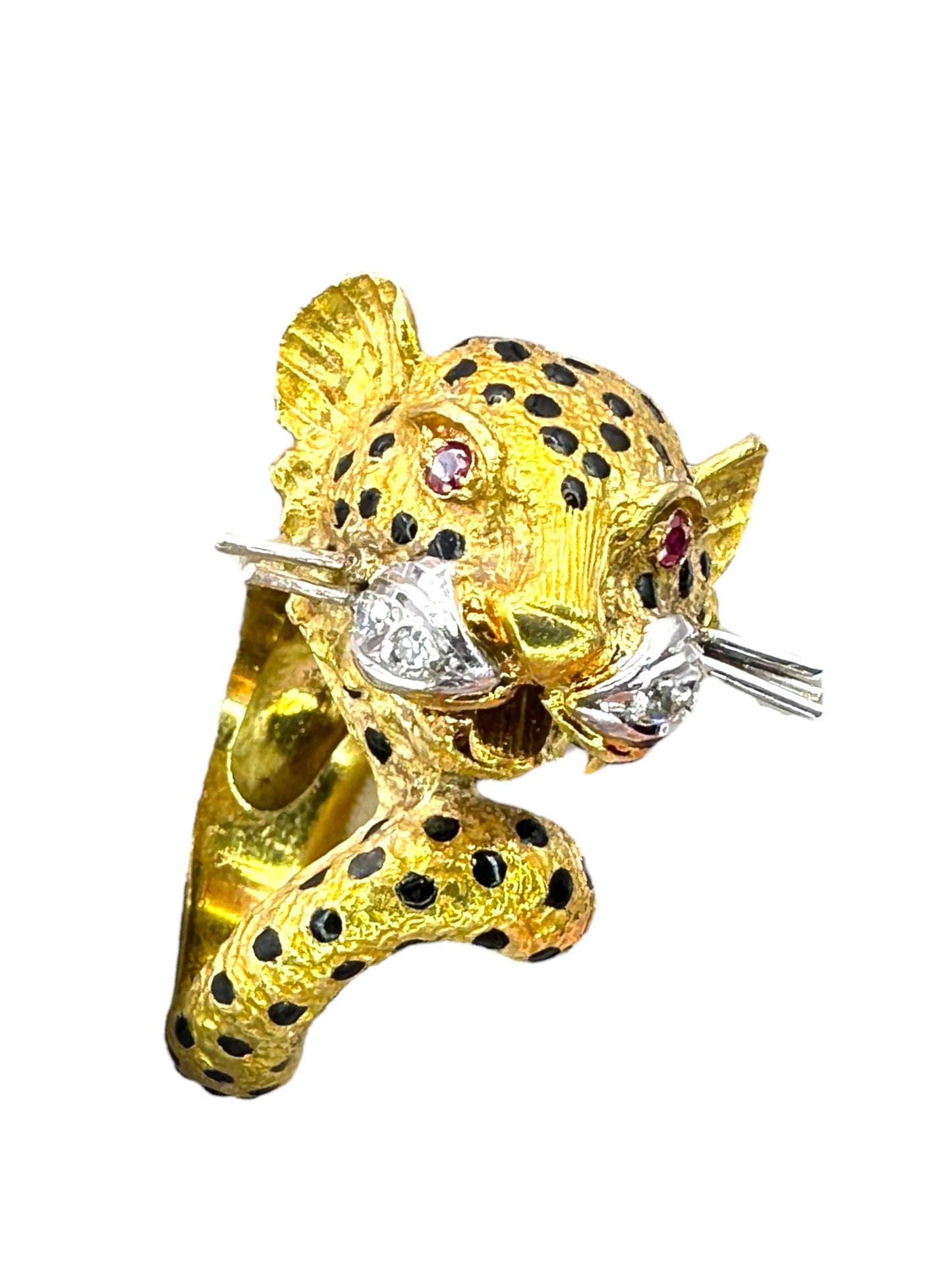 18k Diamond Cheetah Ring