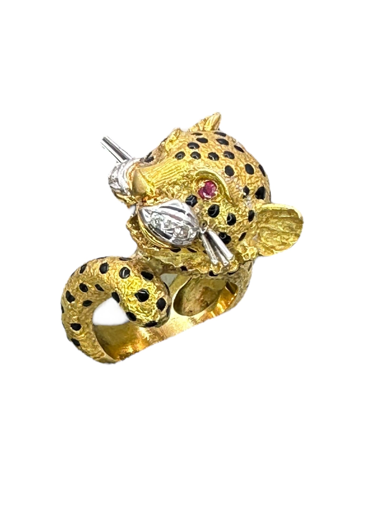 18k Diamond Cheetah Ring