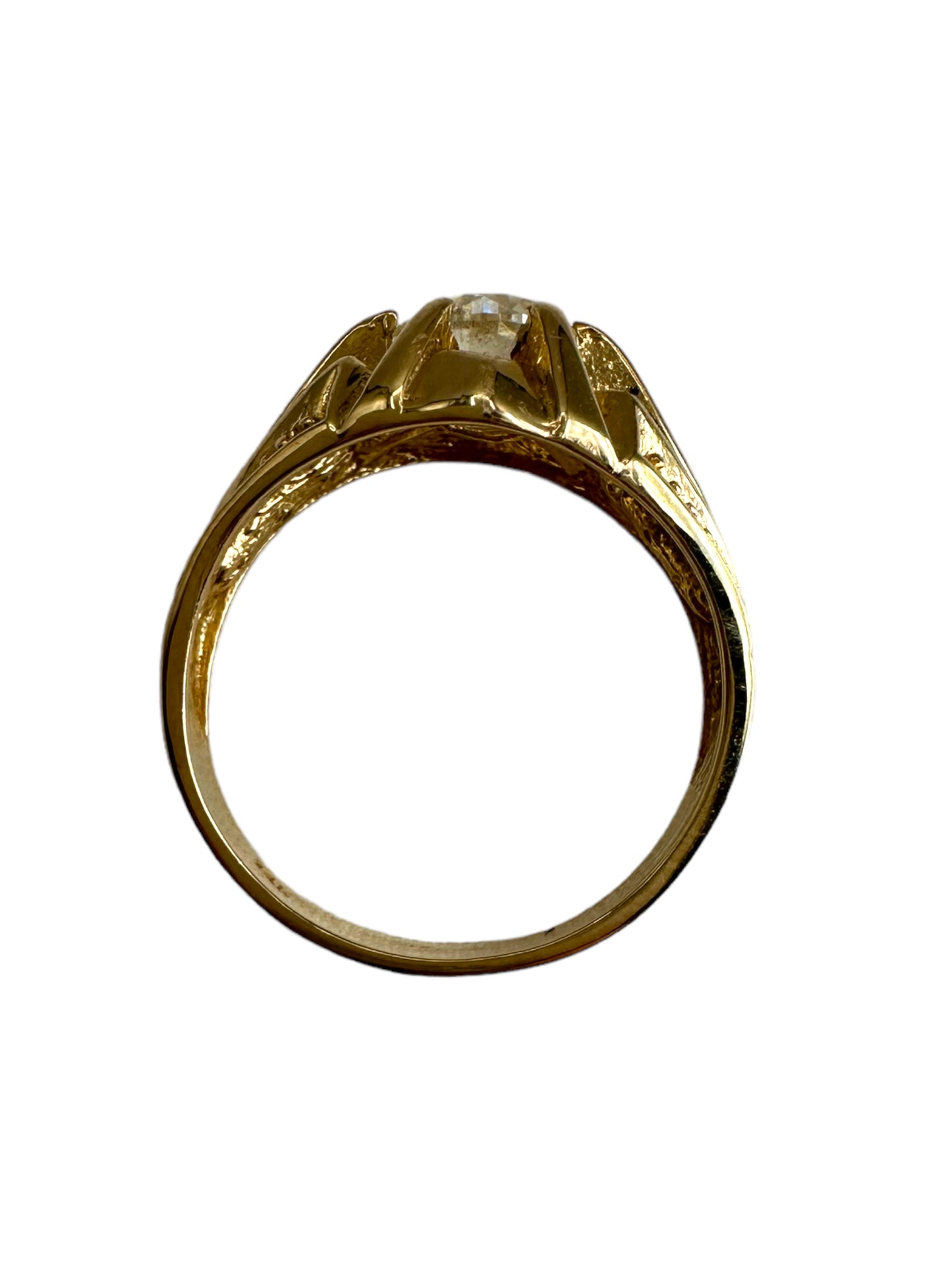 14k Diamond Nautical Star Ring