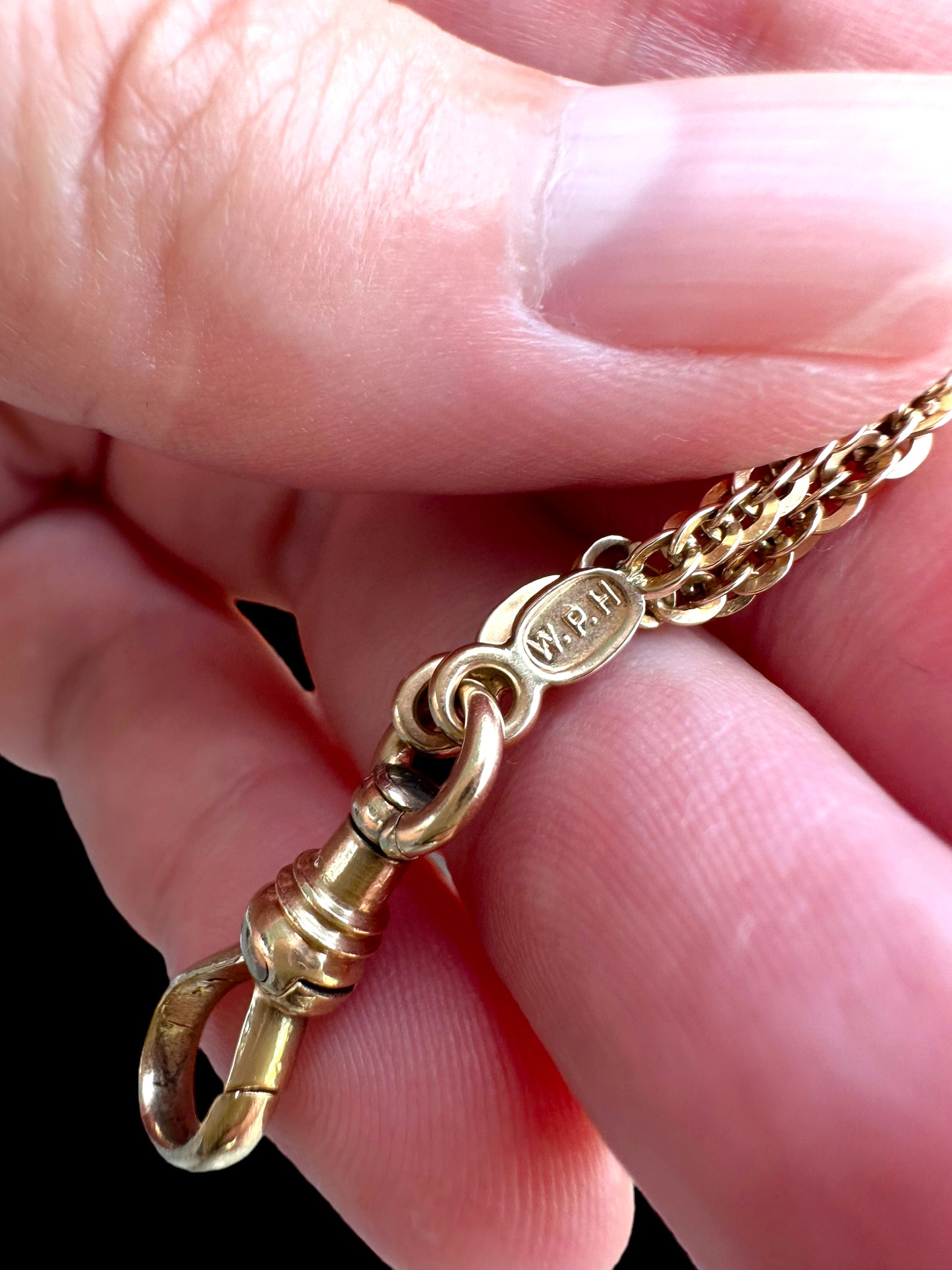 14k Victorian Slide Long-guard Necklace