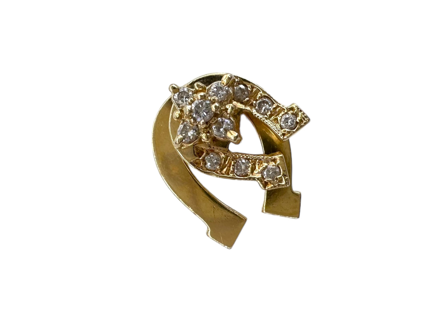 14k Teufel Horseshoe Spinner Ring