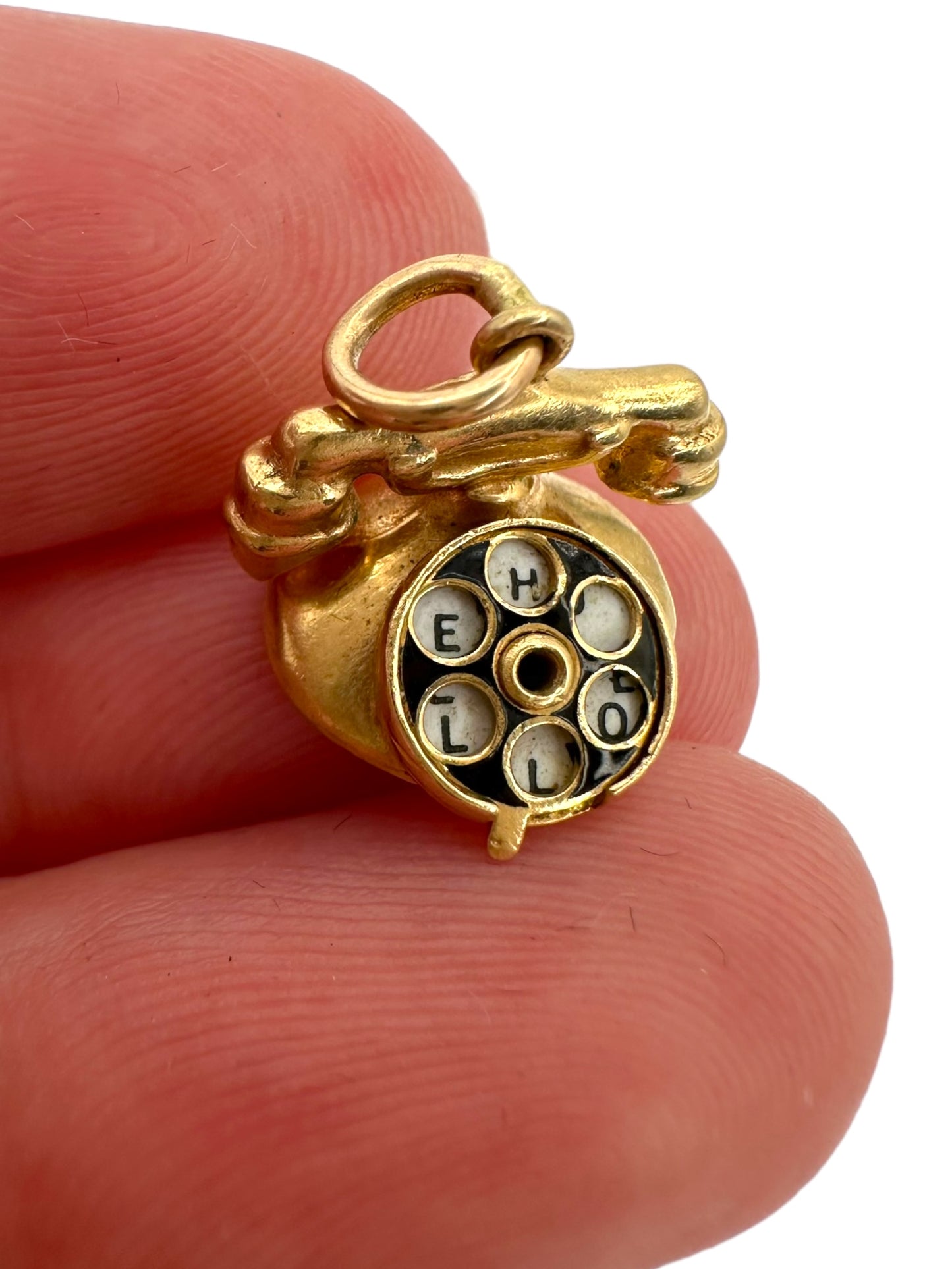 14k Telephone Charm