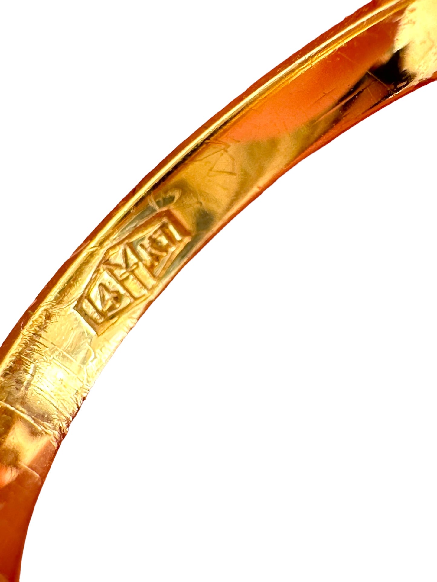 14k Teufel Horseshoe Spinner Ring