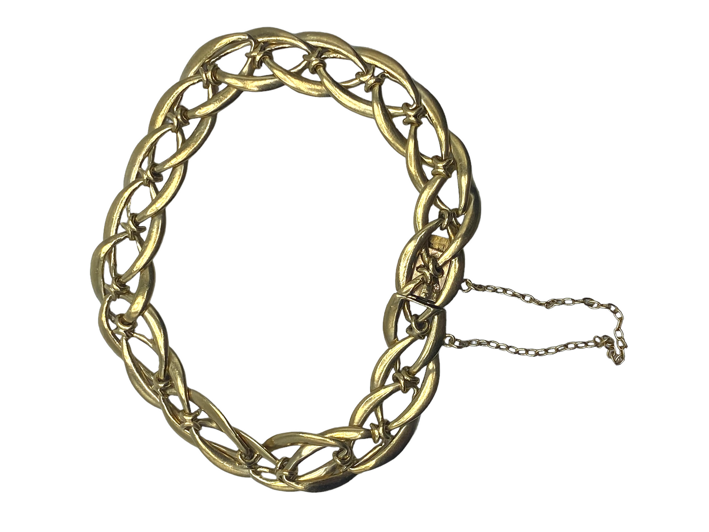 French 18k Intertwining Links Bracelet
