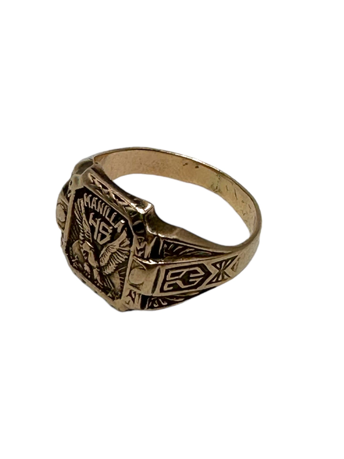 10k Art Deco Signet Ring