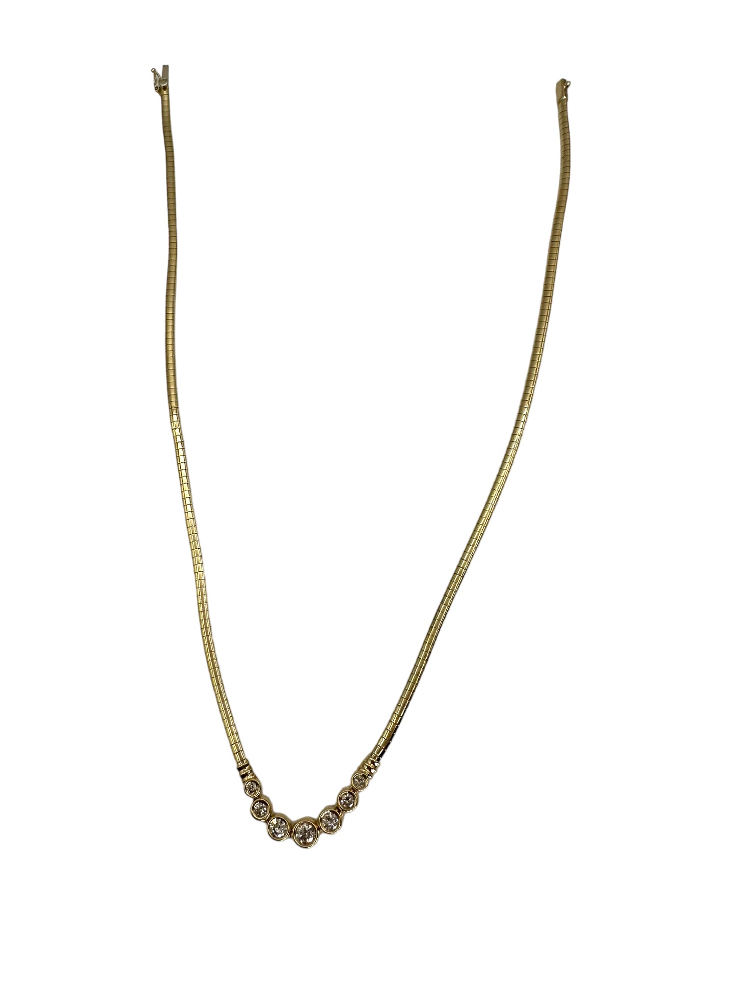 14k Diamond Front Necklace