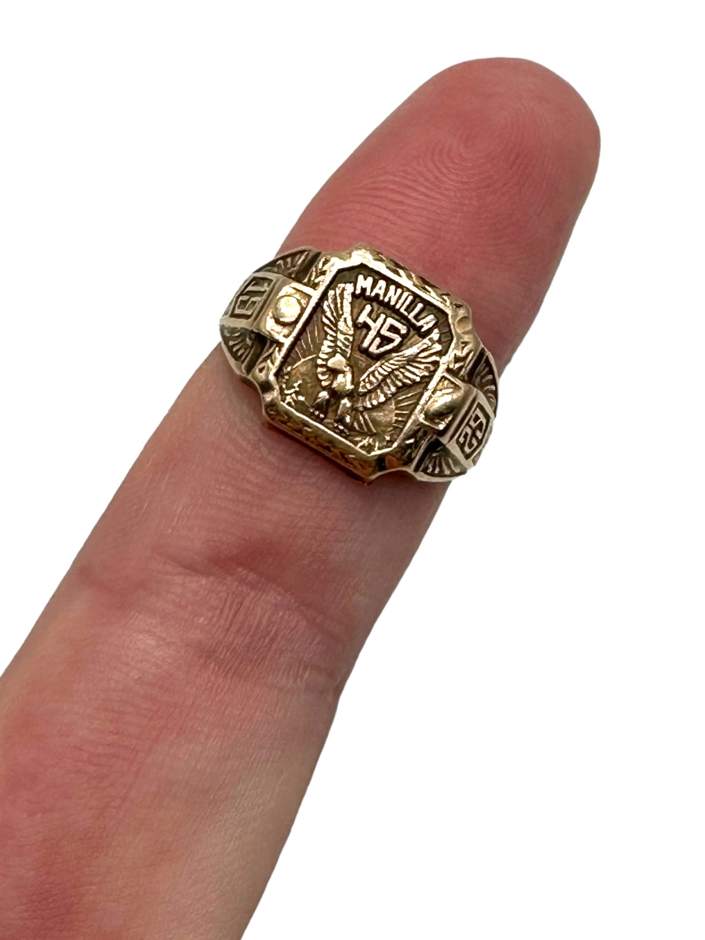 10k Art Deco Signet Ring