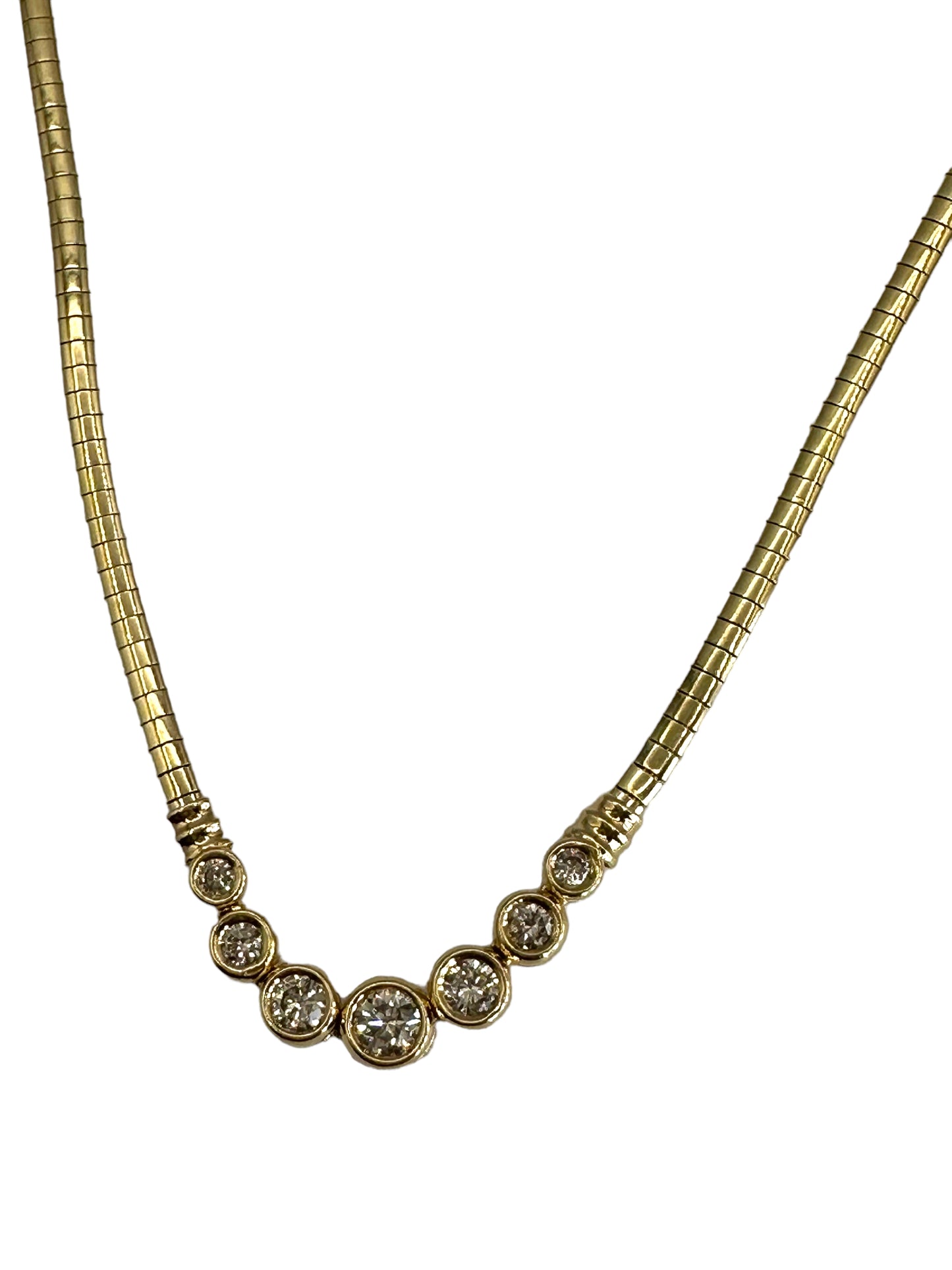 14k Diamond Front Necklace