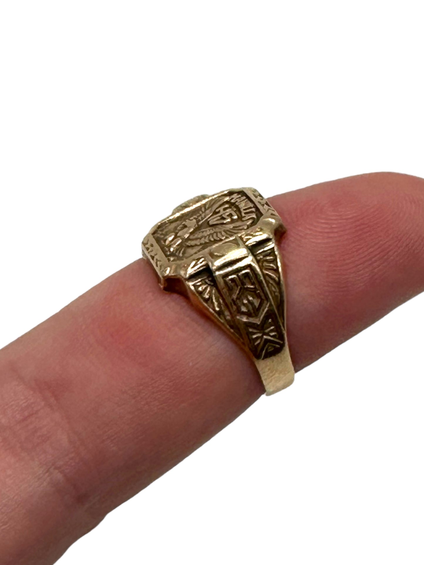 10k Art Deco Signet Ring