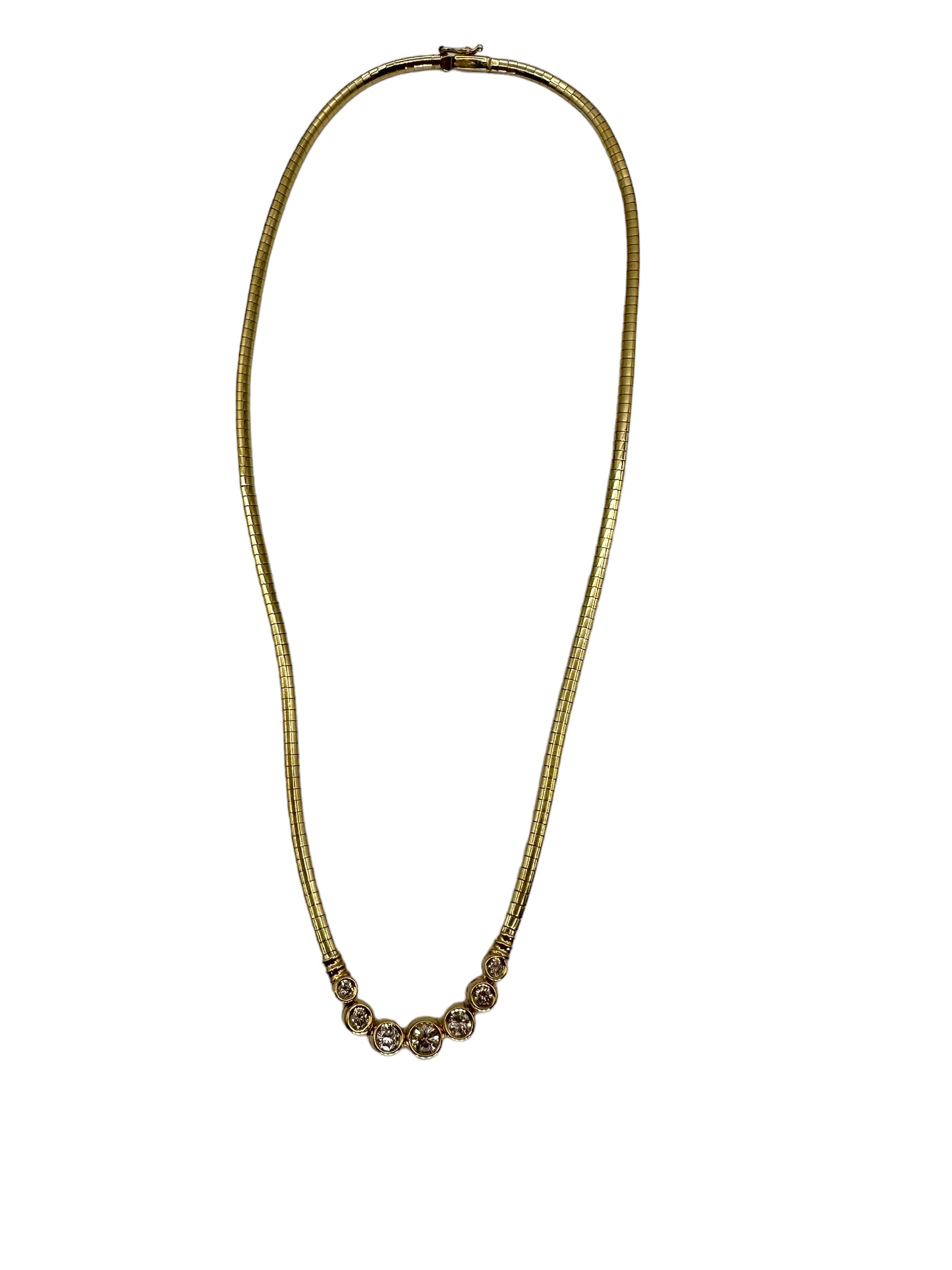 14k Diamond Front Necklace