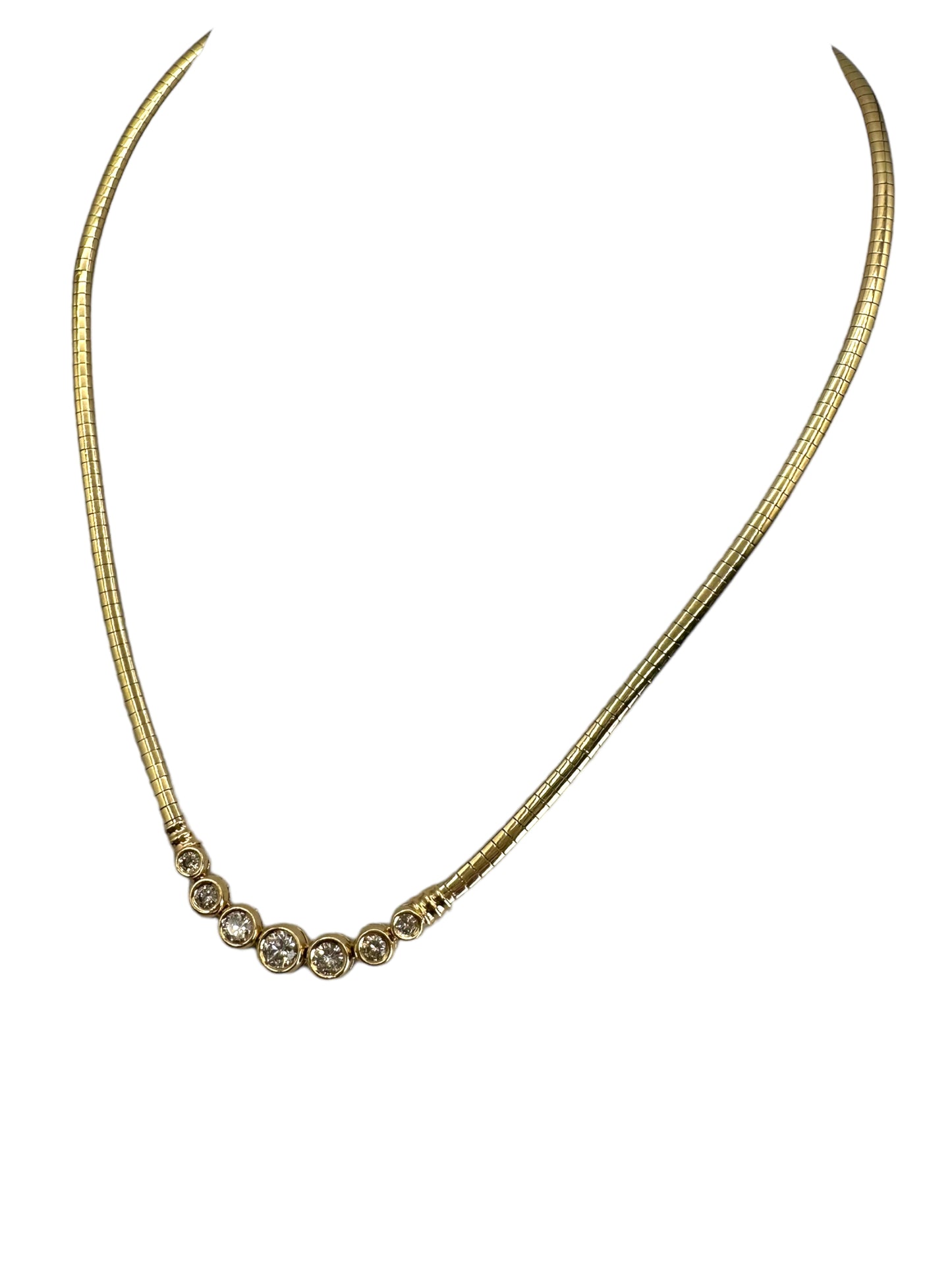 14k Diamond Front Necklace