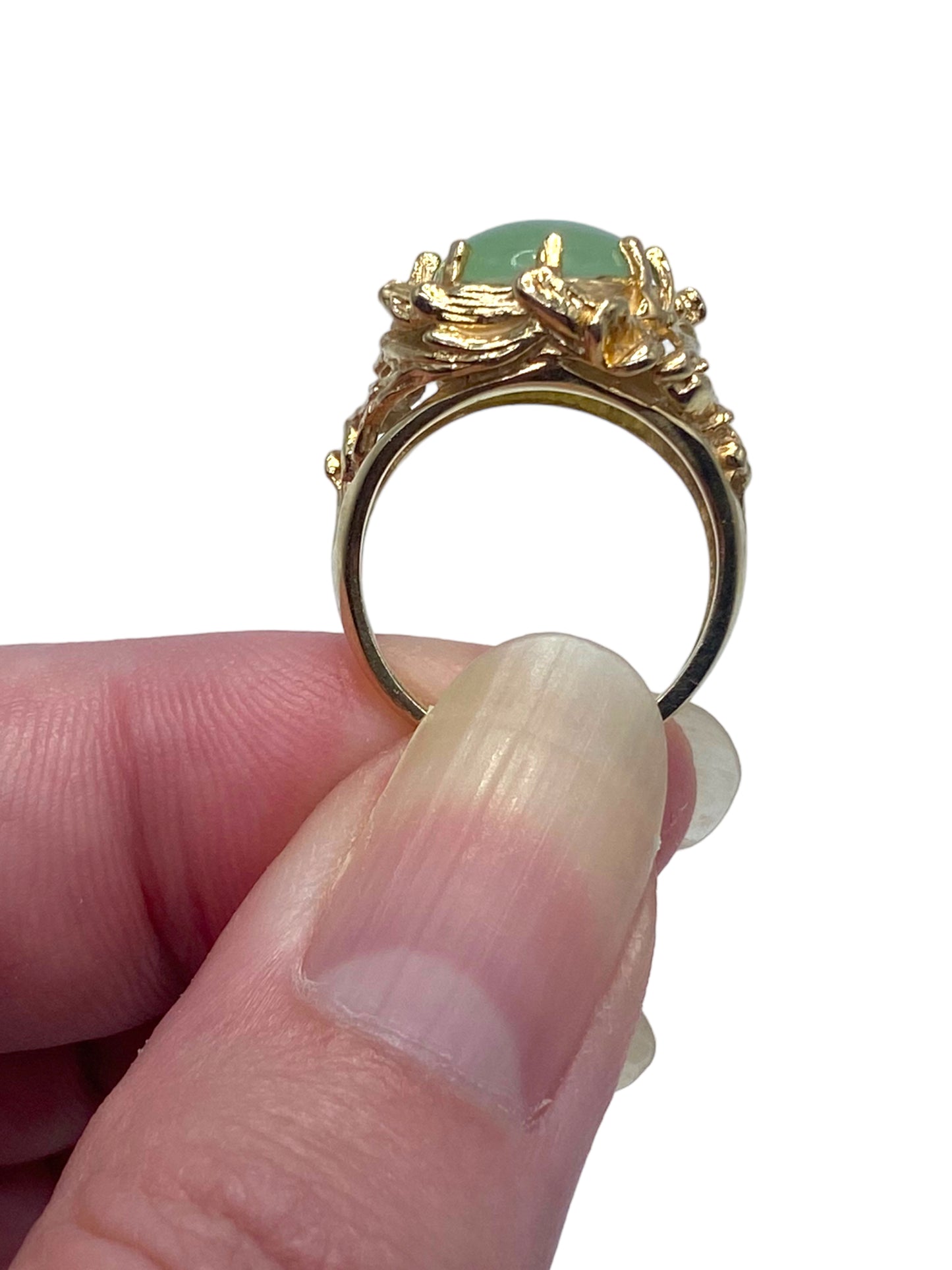 14k Jade Ring