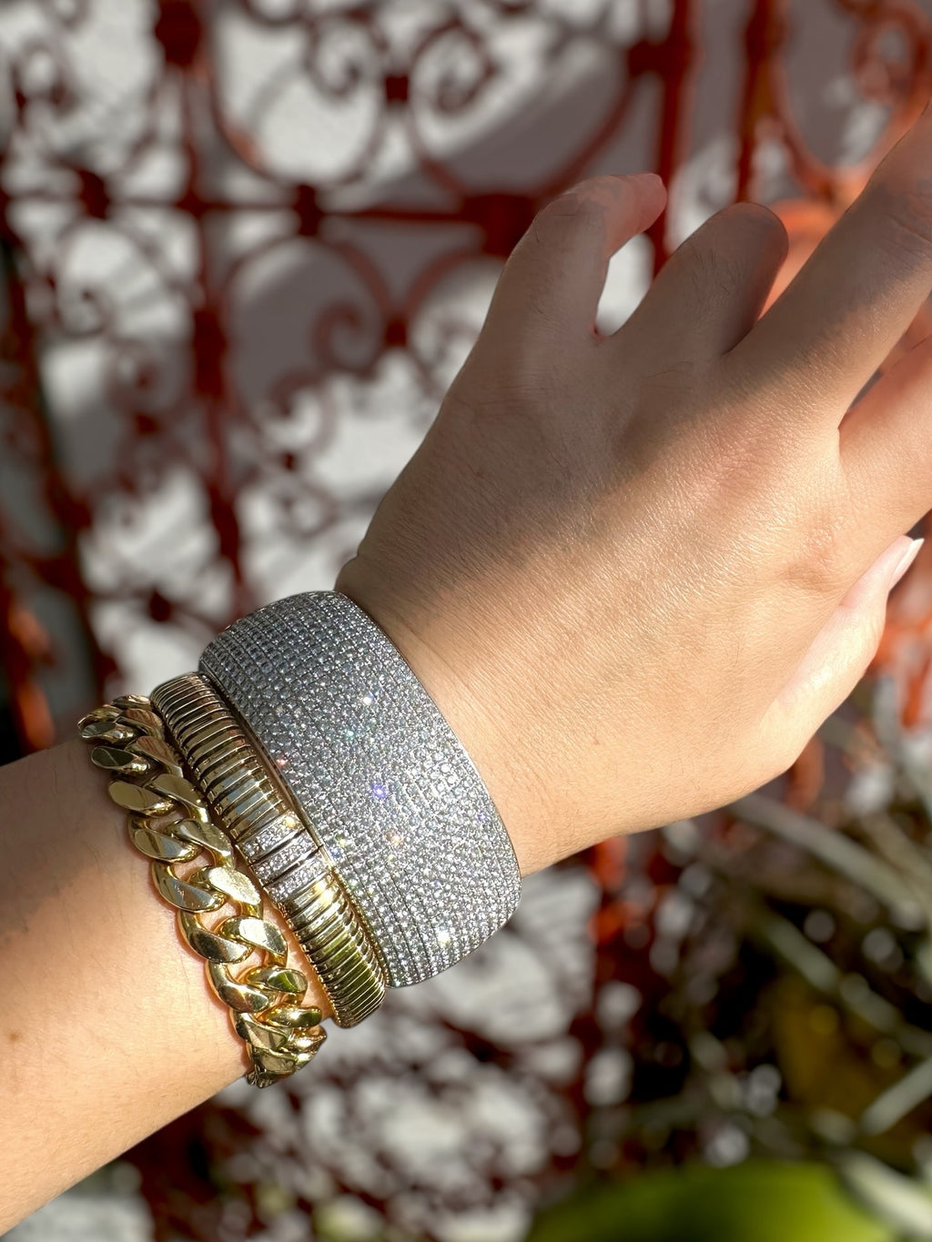 18k Diamond Bangle Bracelet