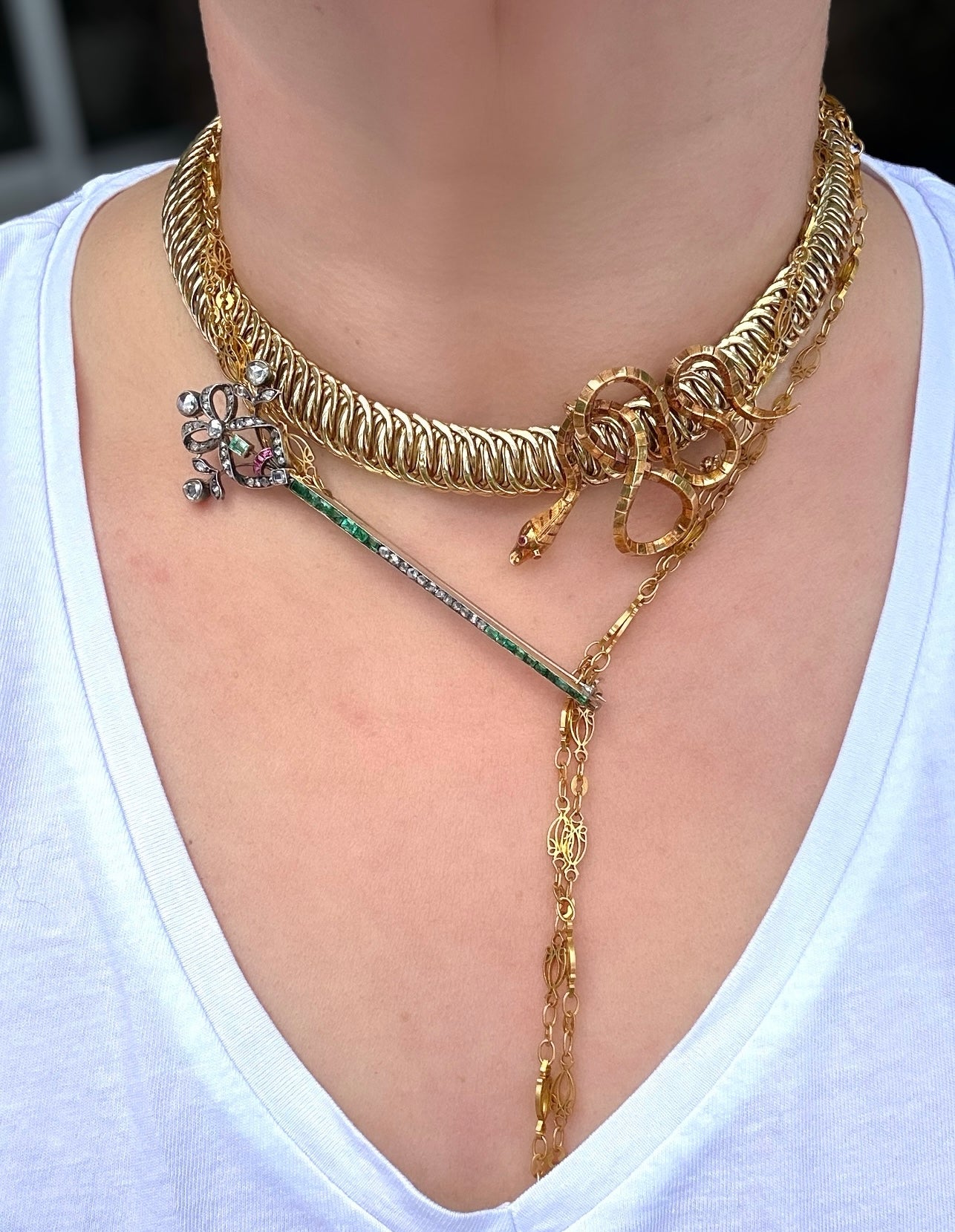 18k Snake Brooch