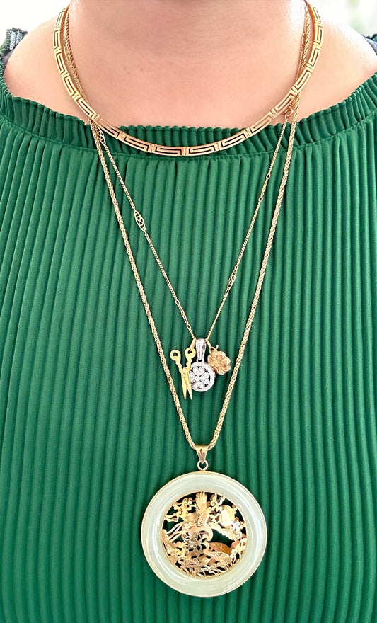 14k Greek Key Necklace