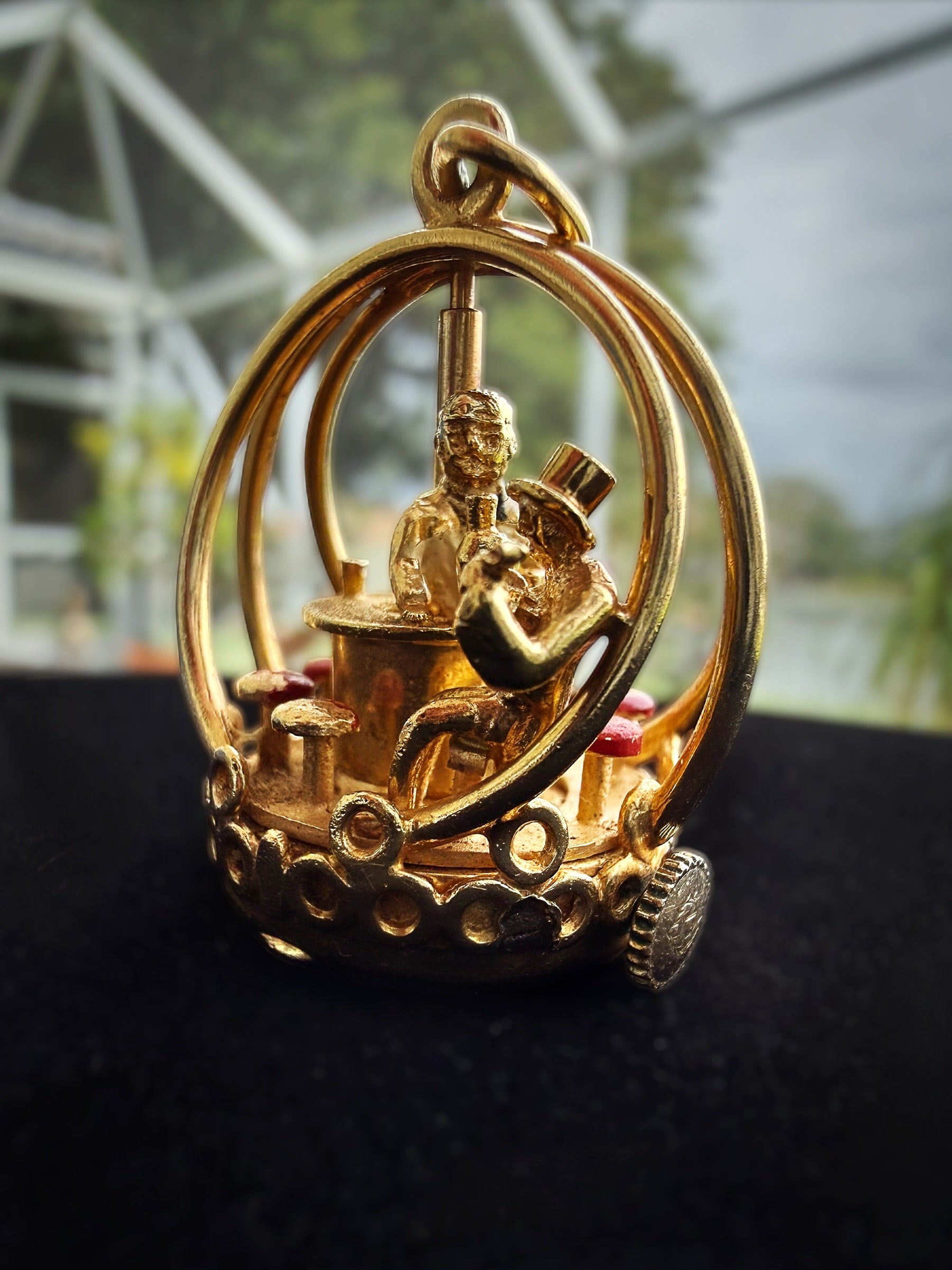 14k Dankner Revolving Bar Charm