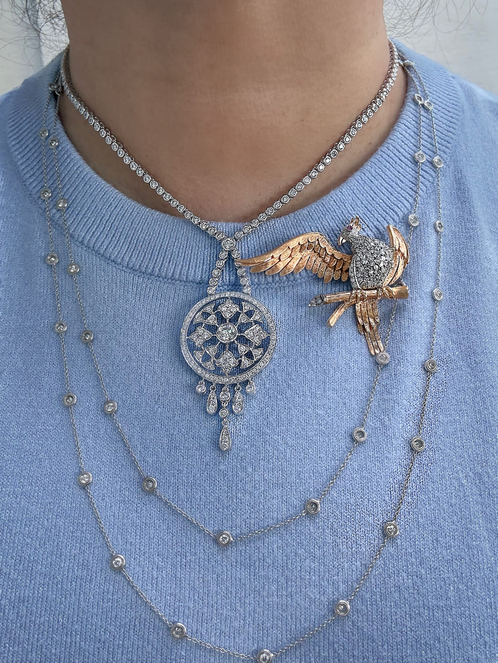 18k Diamond Pendant Necklace