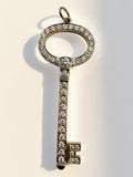 TIffany Platinum Diamond Key Pendant