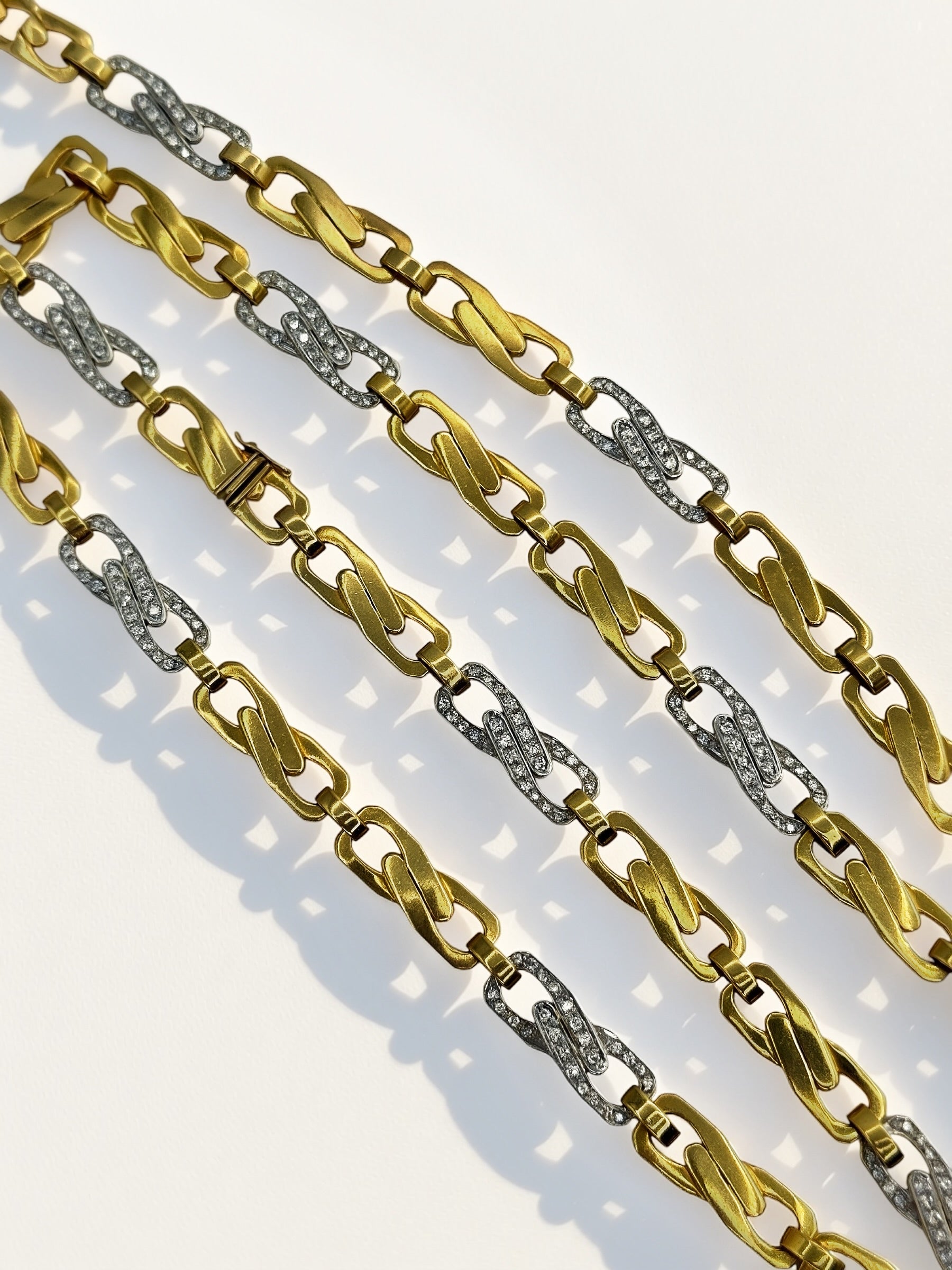 18k Carlo Weingrill Diamond Necklace Set