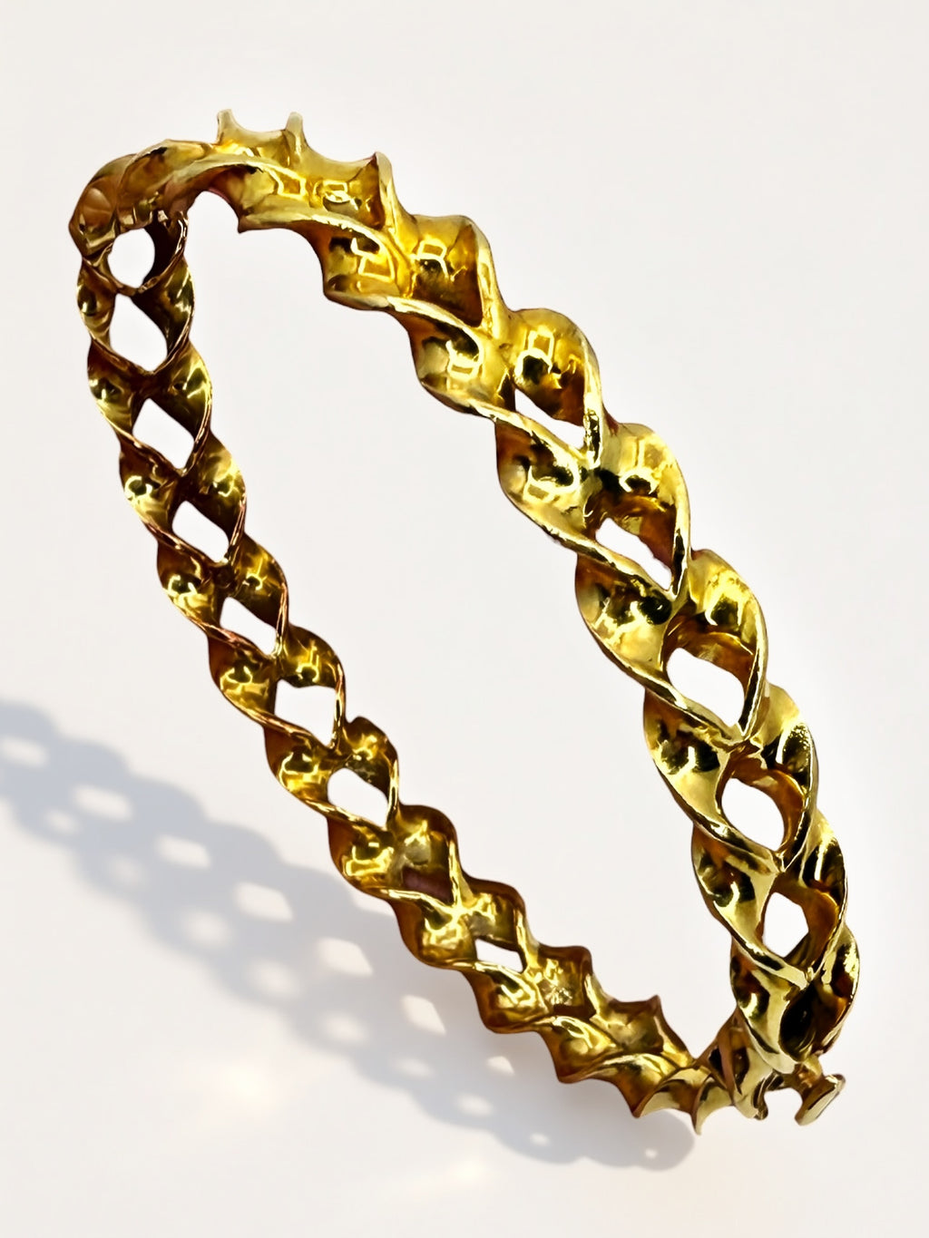 18k Twist Bangle Bracelet