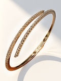 18k Diamond Clamper Bangle Bracelet