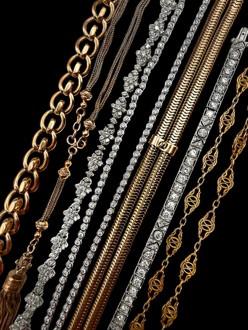 10k Forstner Snake Link Bracelet