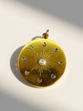 18k Diamond Starburst Pendant