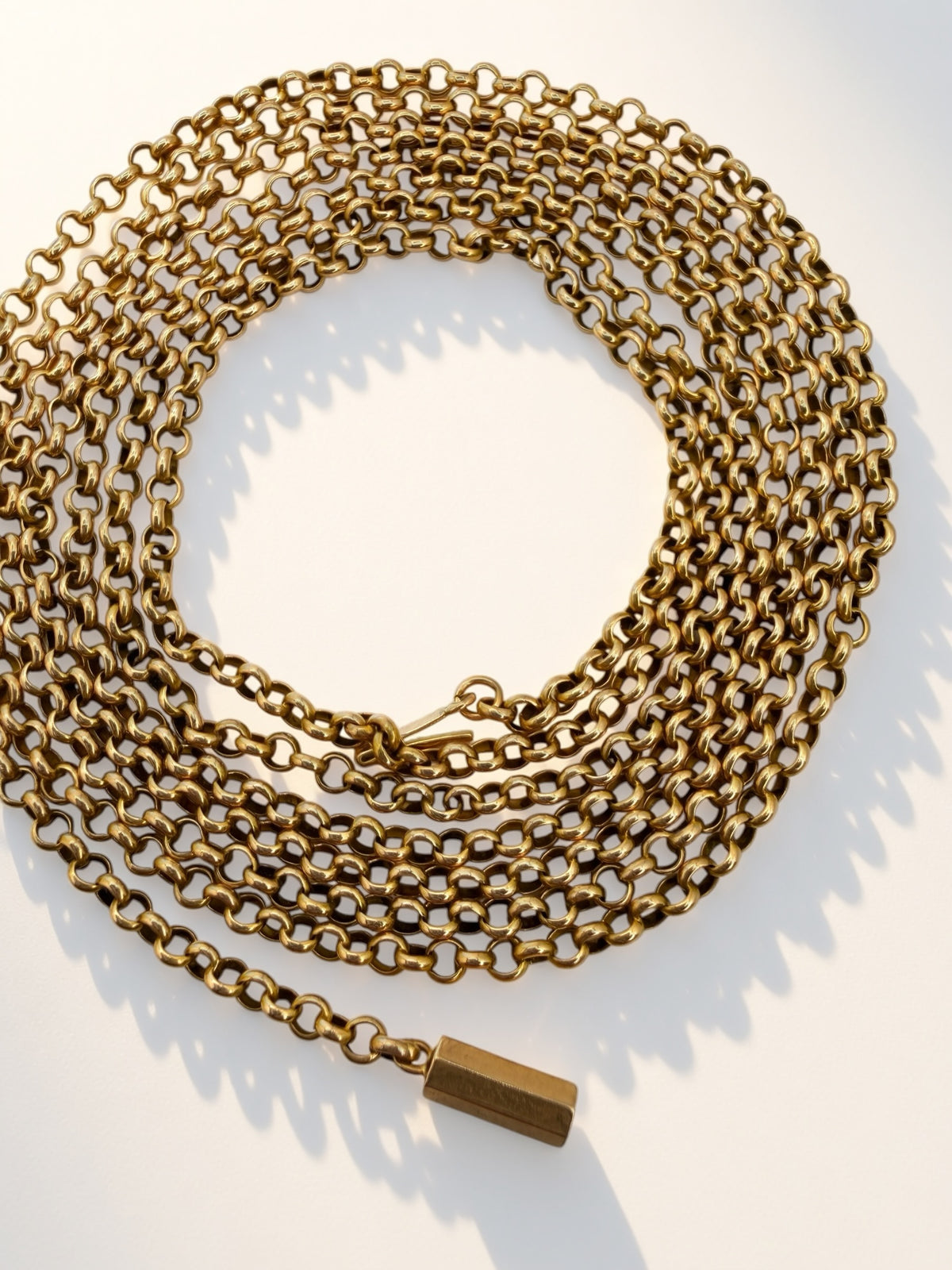 14k Antique Rolo Chain Necklace