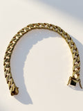 14k Squared Curb Bracelet