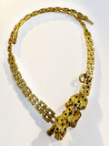 18k Crawling Panther Necklace