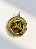 14k Capricorn Pendant