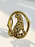 18k Panther Brooch