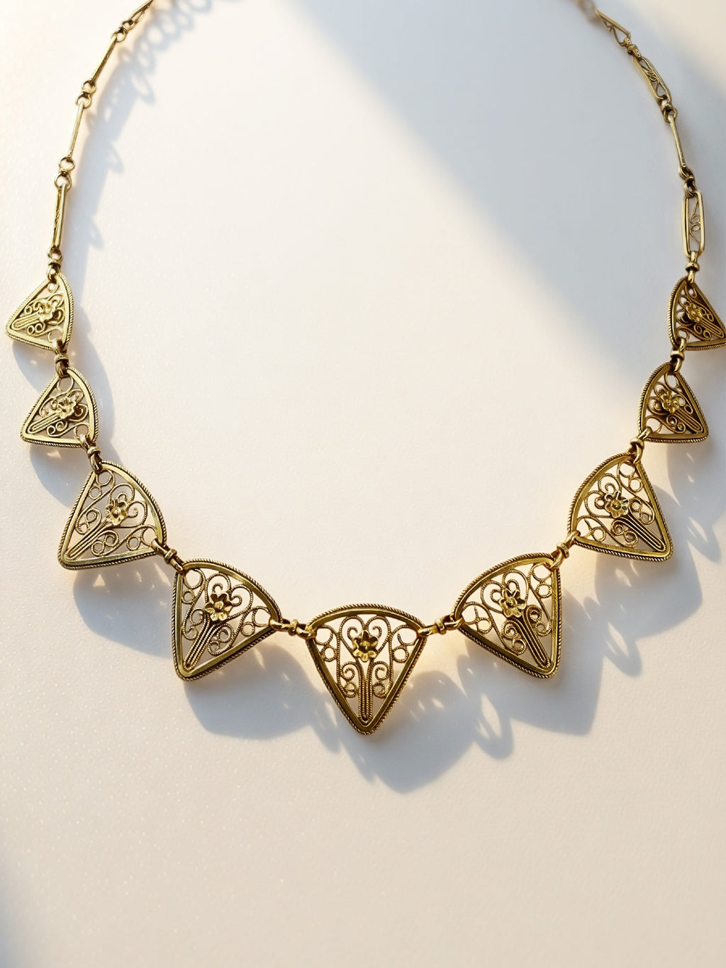 18k French Filigree Necklace