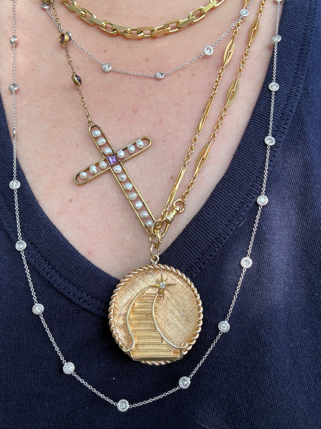 14k Stairway to Heaven Pendant