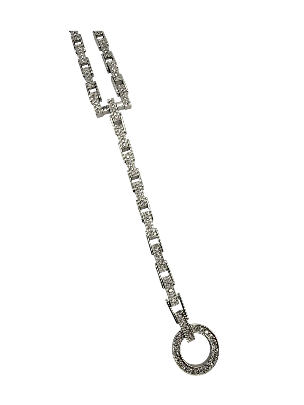 14k Diamond Bar Chain Link Bracelet Hook & Eye Closure