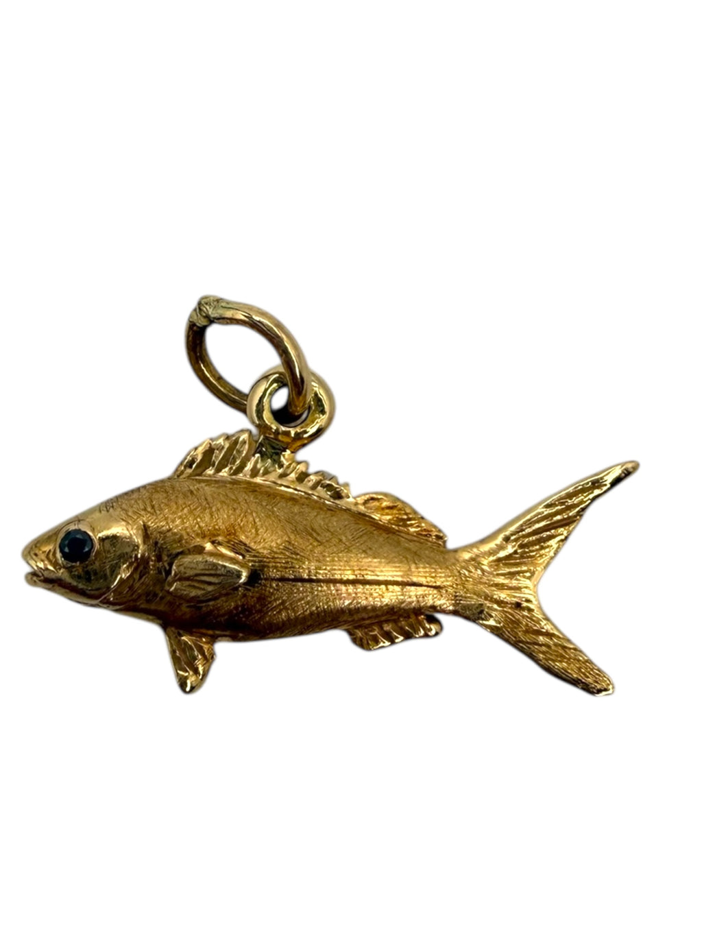 14k Snapper Fish Pendant