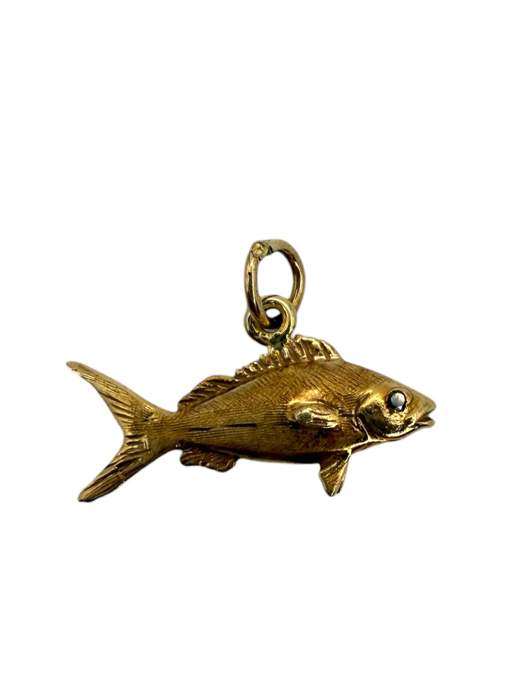 14k Snapper Fish Pendant
