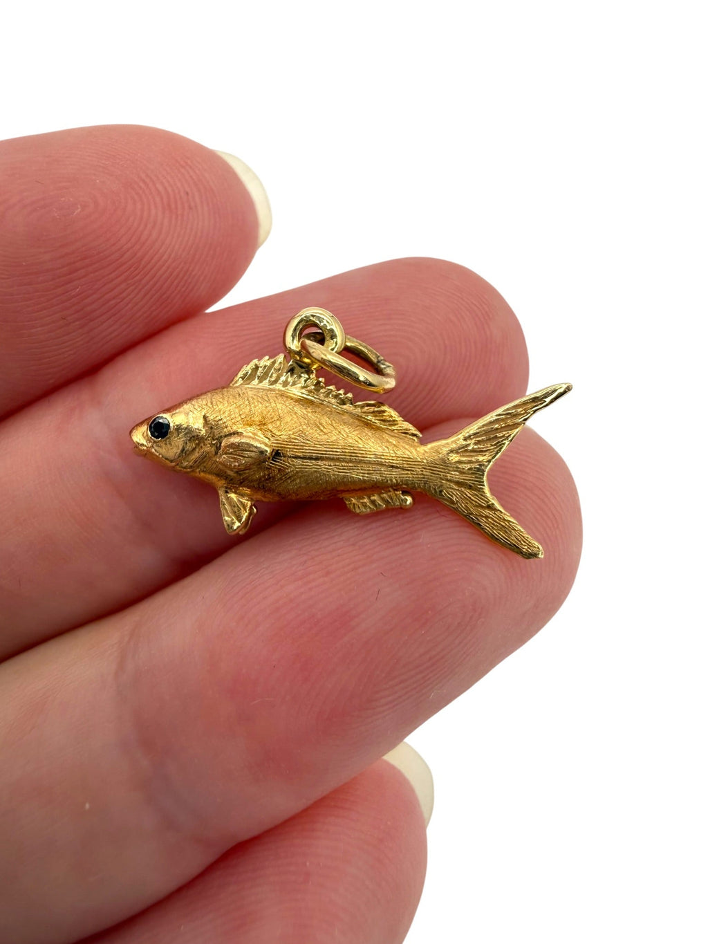 14k Snapper Fish Pendant