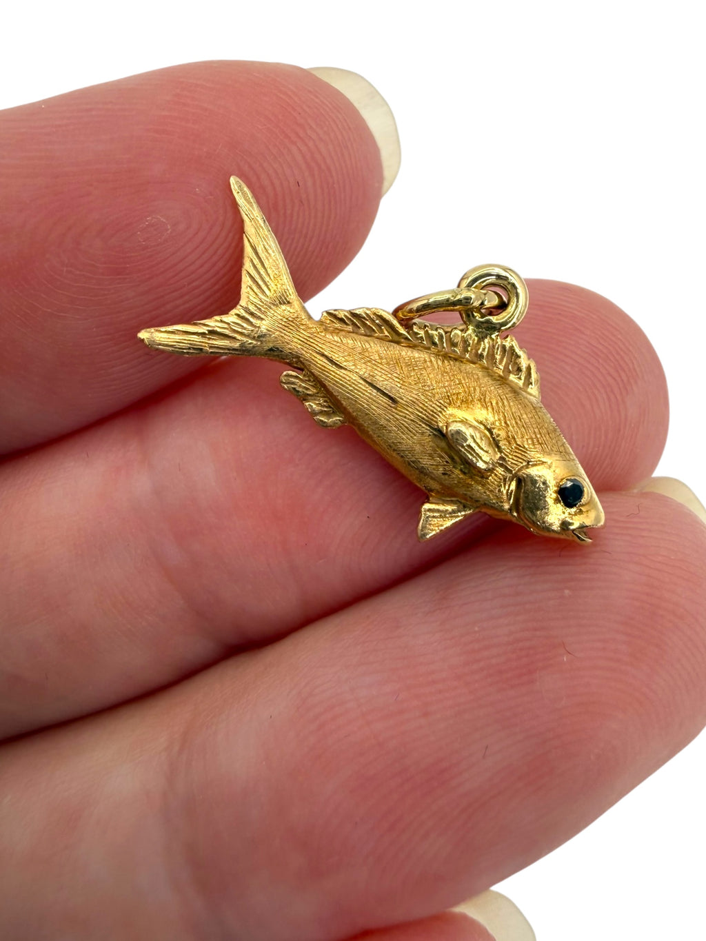 14k Snapper Fish Pendant