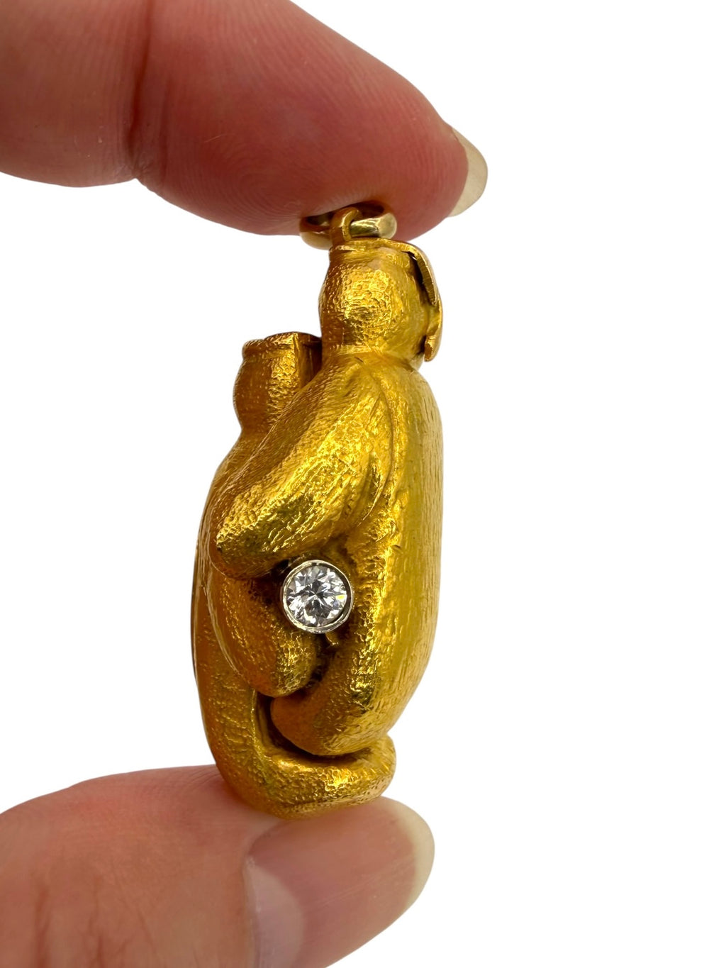 18k Signed Trophy Boxing Gloves Pendant