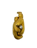 18k Signed Trophy Boxing Gloves Pendant