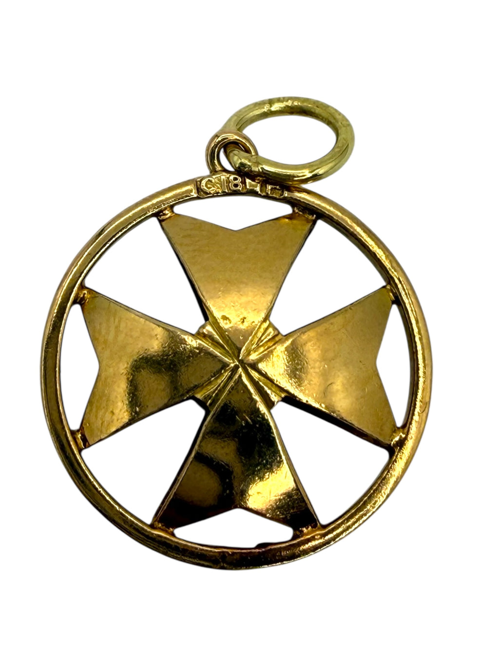 18k Maltese Cross Pendant