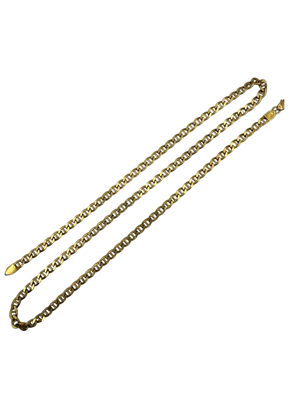 18k Flat Mariner Link Chain Necklace